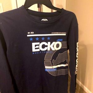 Boys navy shirt size 14-16 echo unltd